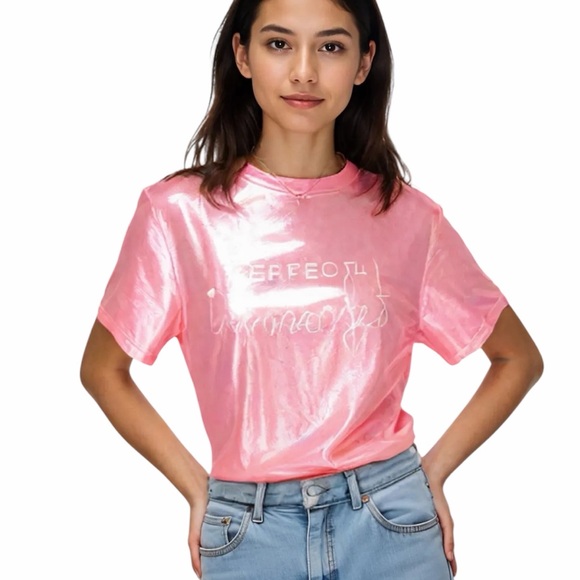 Tops - NWOT Pink “Perfectly Imperfect” T-Shirt